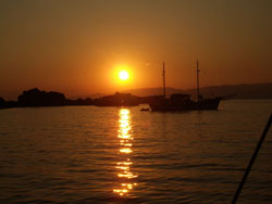 clicca per ingrandire Giglio tramonto